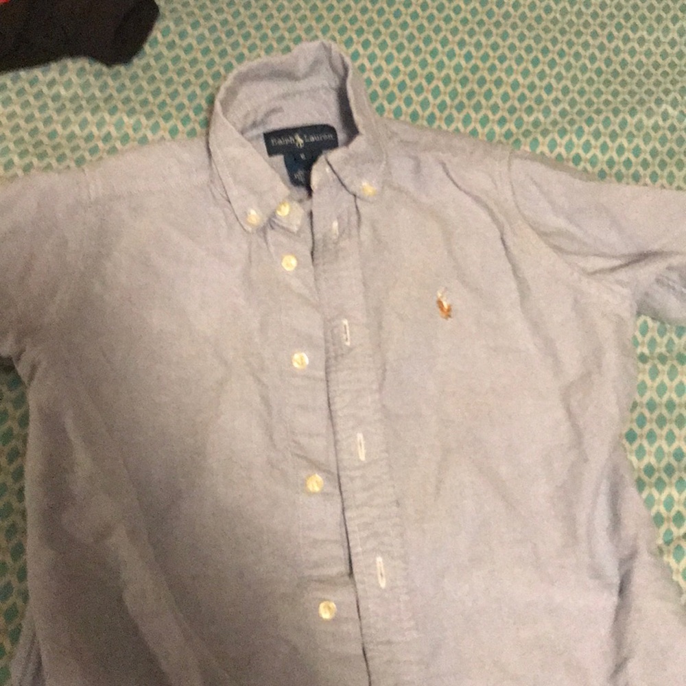 Causal sky blue polo shirt